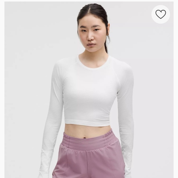 Swiftly Tech Cropped Long-Sleeve Shirt 2.0 - Size 0 - Picture 1 of 4